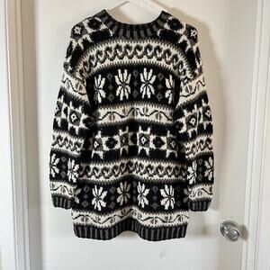 VTG Paul Harris Design Men’s Fair Isle Wool Blend Sweater Knit Fishermen Fit L